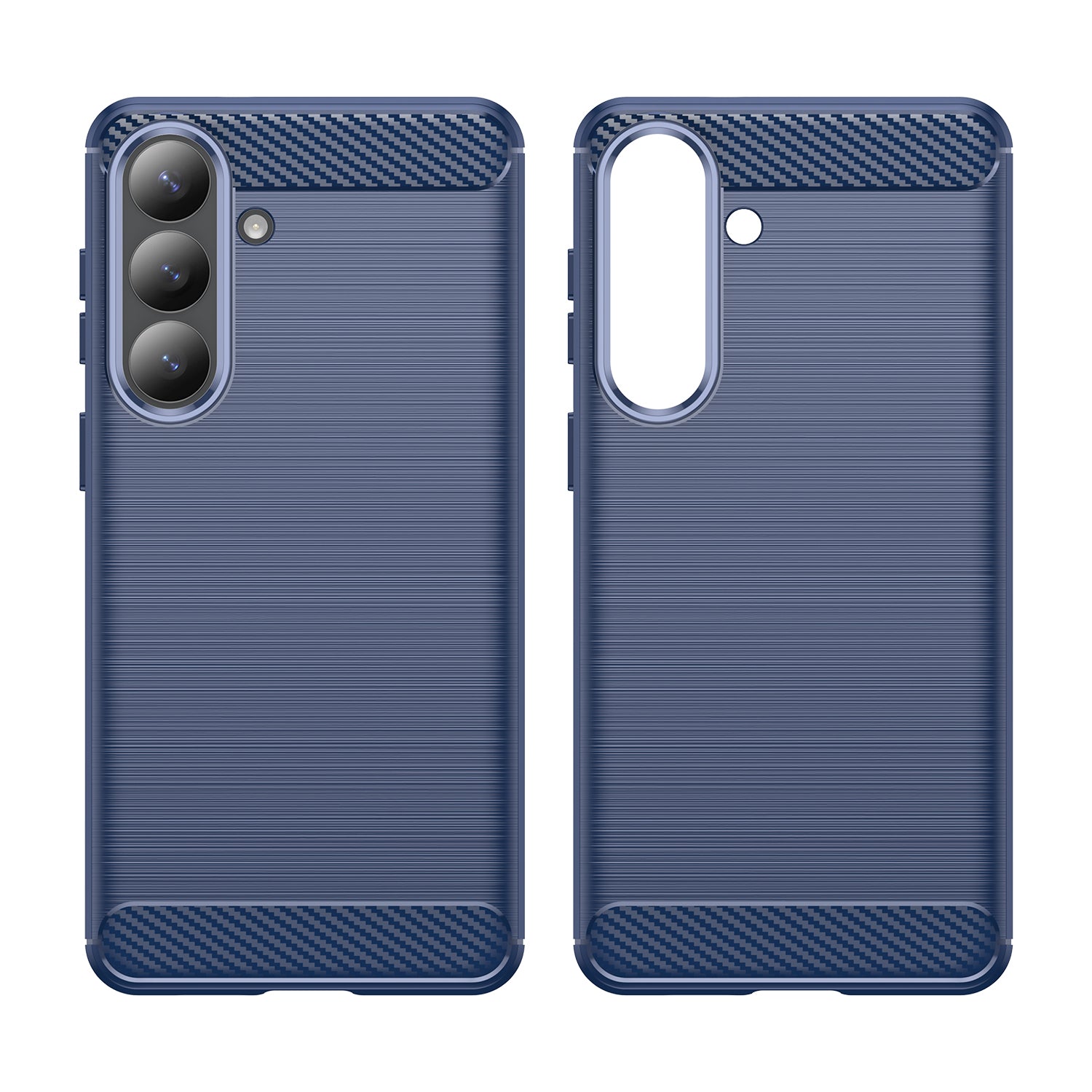 Samsung S26 Plus Carbon Fibre TPU Case Slim Shockproof Cover Navy