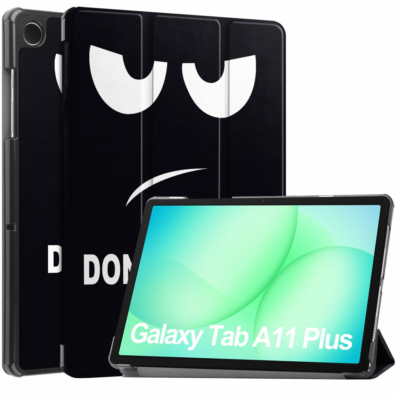 Samsung Galaxy Tab A11 Plus A11+ A9 Plus A9+ Designer Tri-fold PU Leather Stand Case No Touch