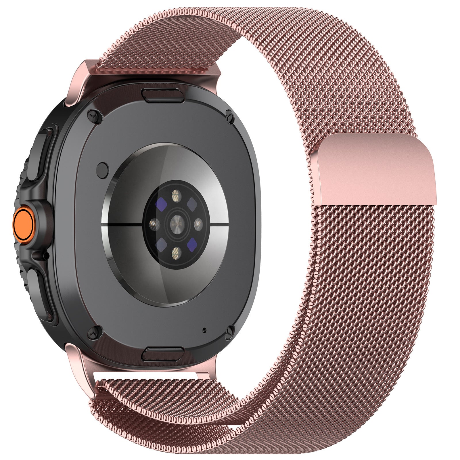 Milanese Loop Magnetic Stainless Steel Band for Samsung Galaxy Watch 8 (40 mm / 44 mm) Rose Gold