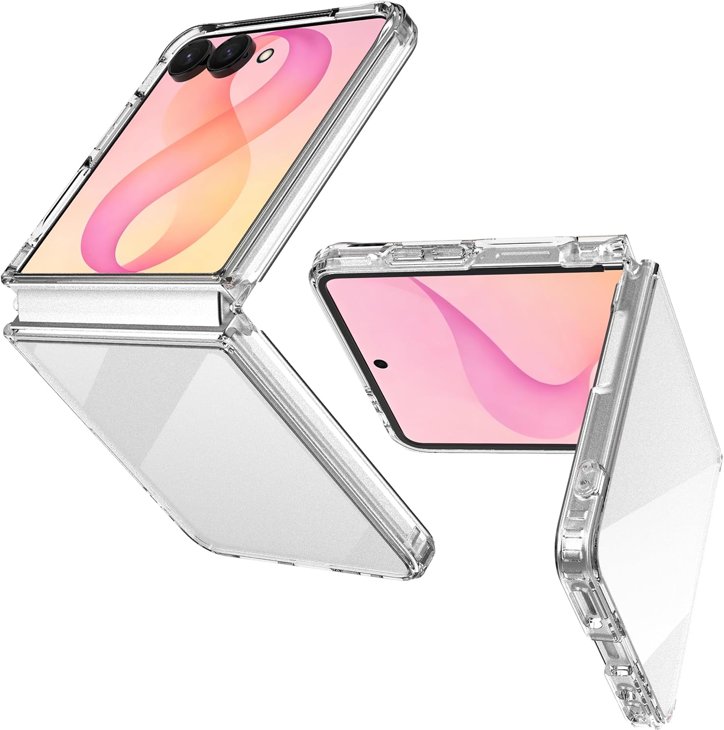 Galaxy Z Flip 8 Clear Crystal Hard PC Case – Ultra Slim Transparent Shell