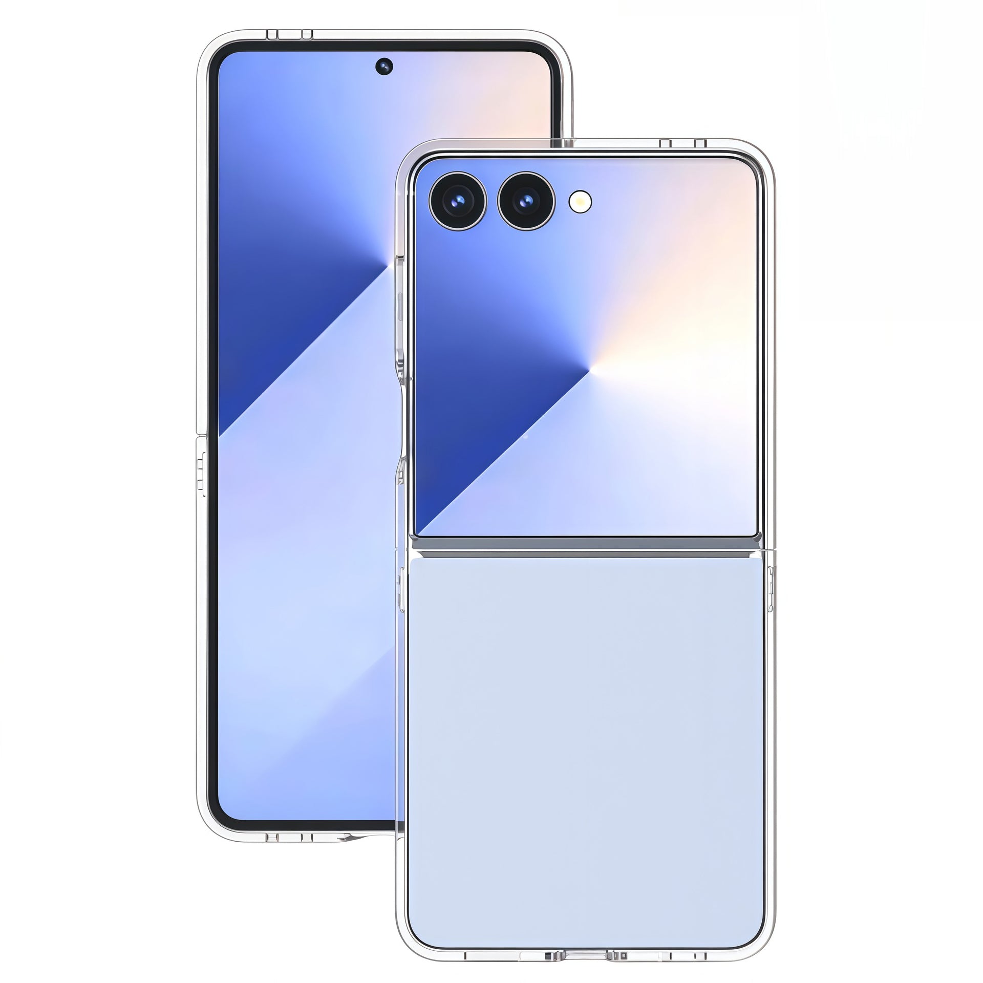 Galaxy Z Flip 7 Clear Crystal Hard PC Case – Ultra Slim Transparent Shell