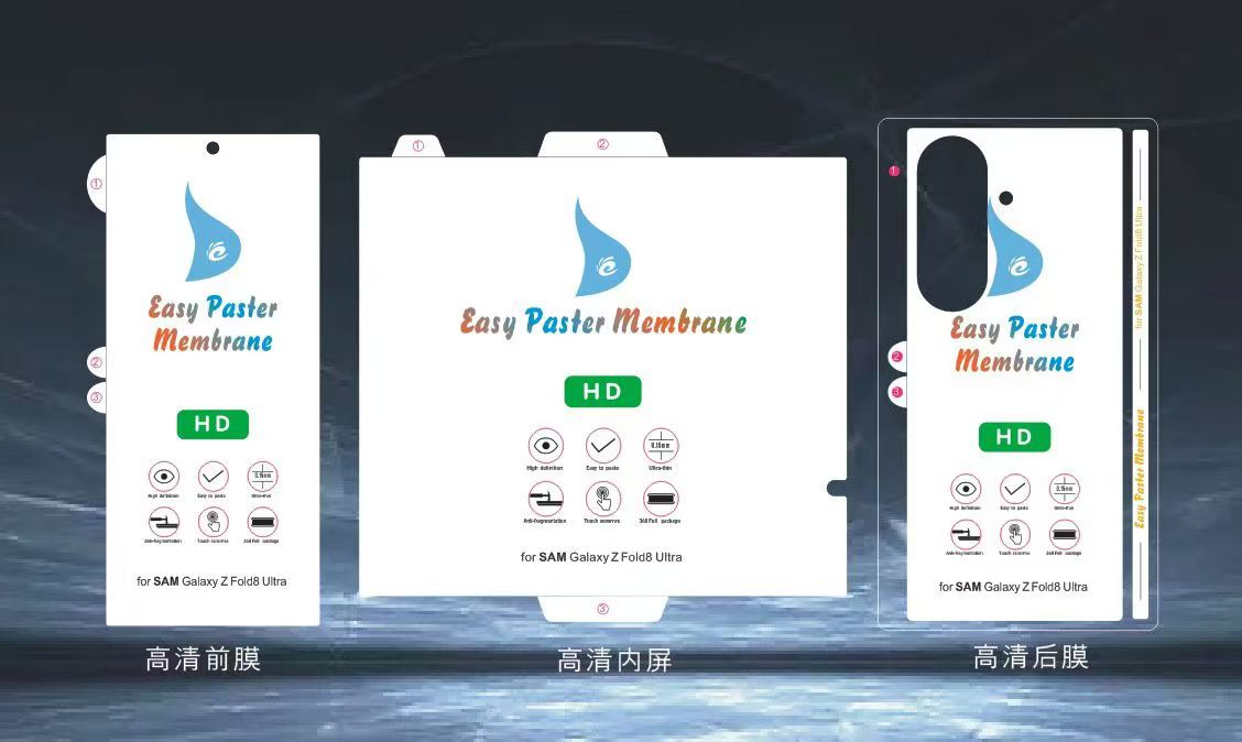 Samsung Galaxy Z Fold 8 Ultra Hydrogel Screen Protector (Whole Sets)
