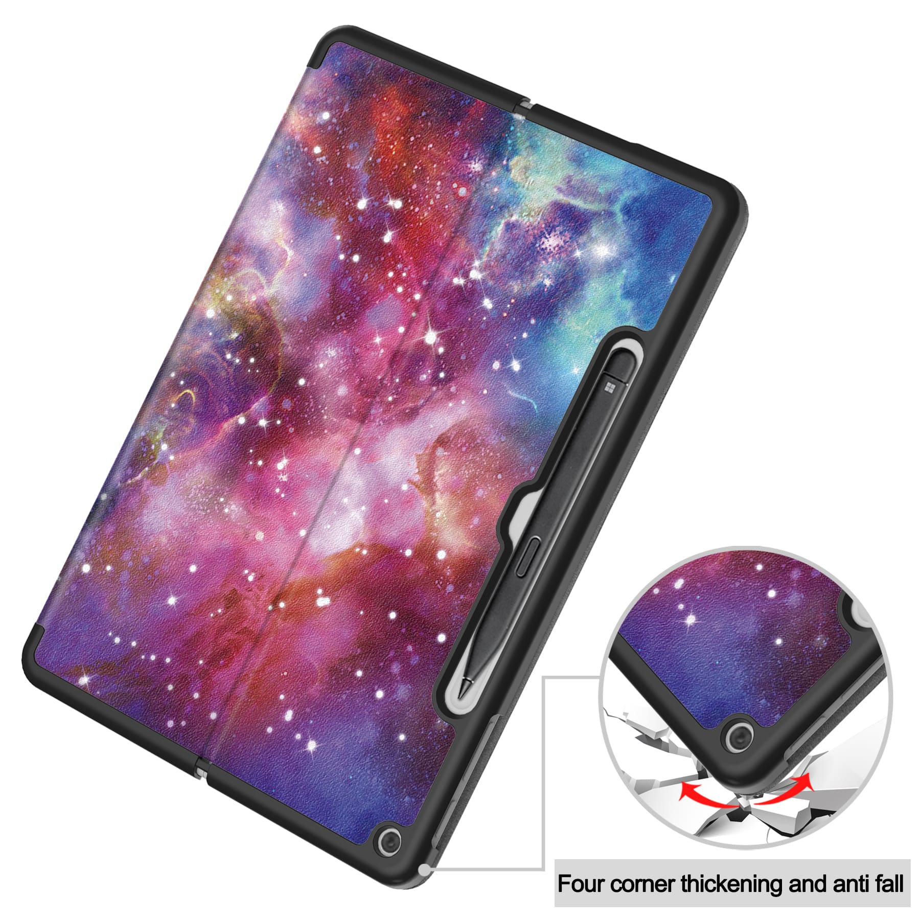 Microsoft Surface Pro 12" (1st Ed) Designer Multi-Angle View Case (Galaxy)