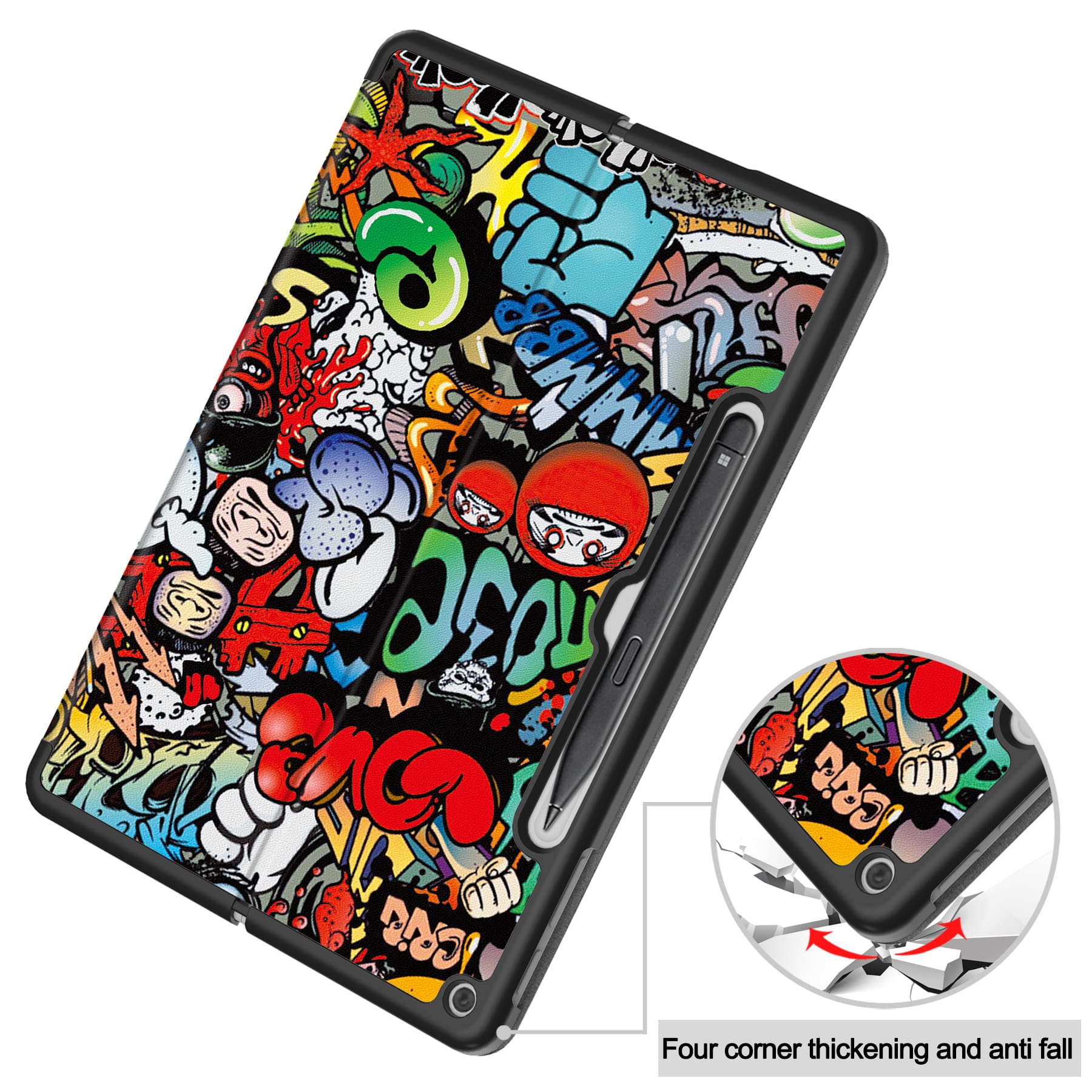 Microsoft Surface Pro 12" (1st Ed) Designer Multi-Angle View Case (Graffiti)