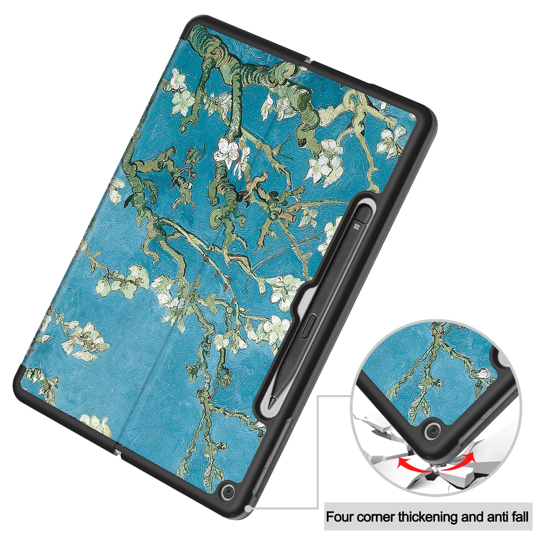 Microsoft Surface Pro 12" (1st Ed) Designer Multi-Angle View Case (Plum Tree)