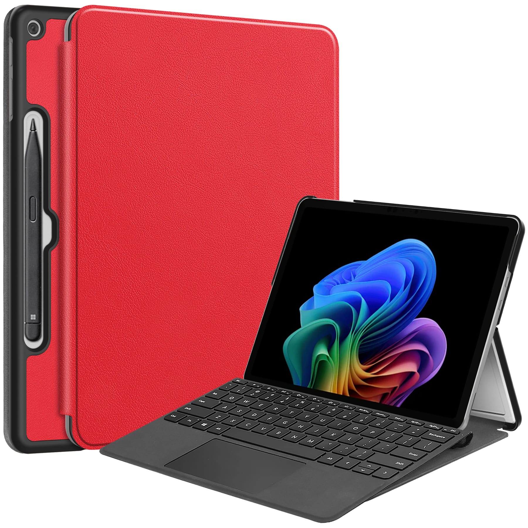 Microsoft Surface Pro 12" (1st Ed) Multi-Angle View Case (Red)
