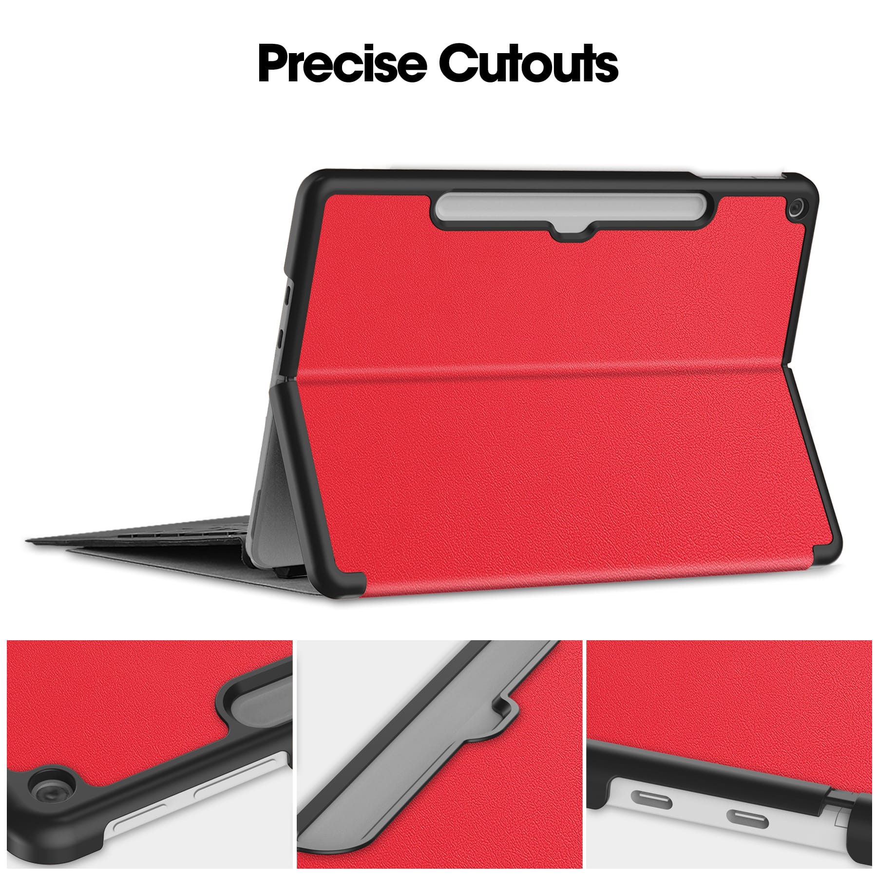 Microsoft Surface Pro 12" (1st Ed) Multi-Angle View Case (Red)