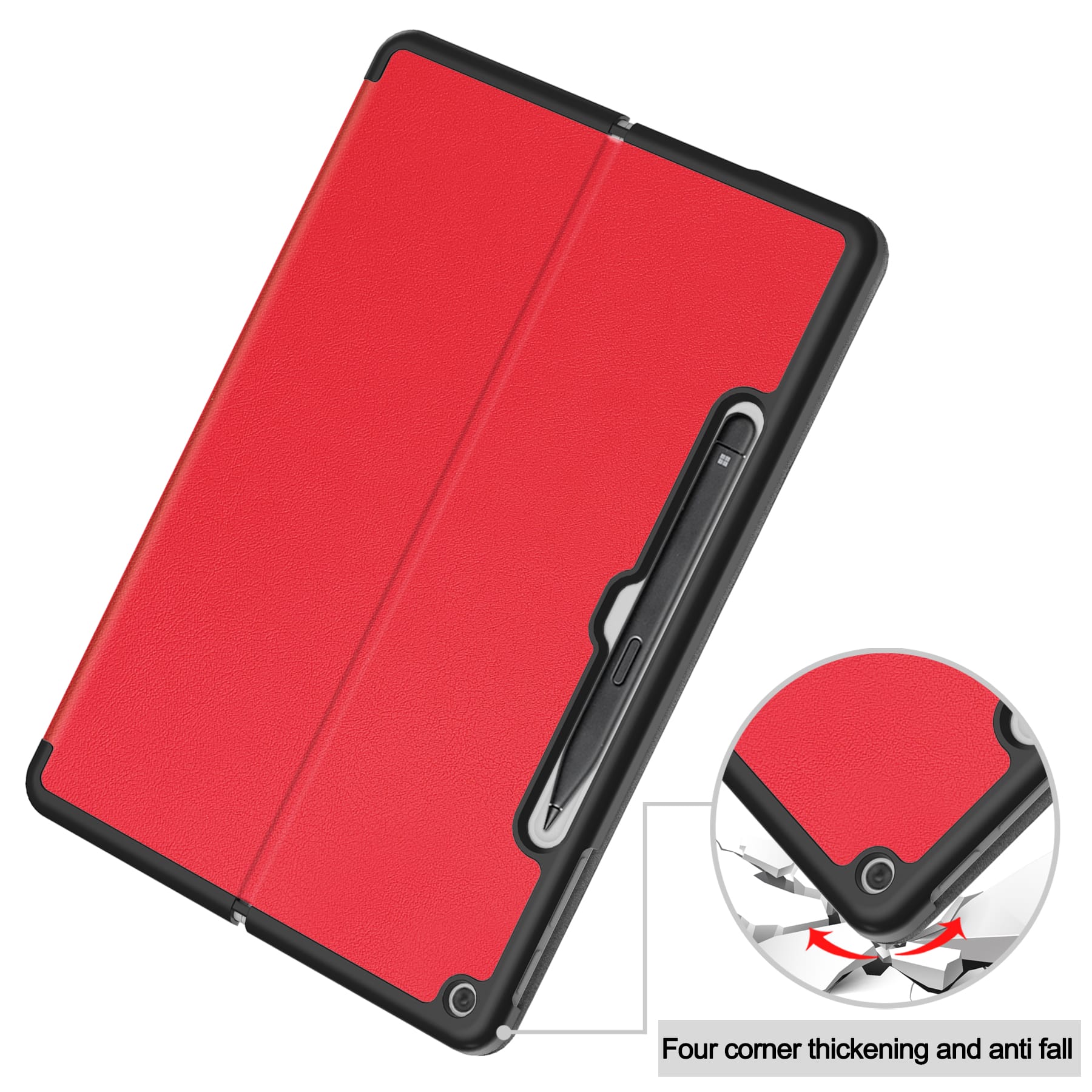 Microsoft Surface Pro 12" (1st Ed) Multi-Angle View Case (Red)