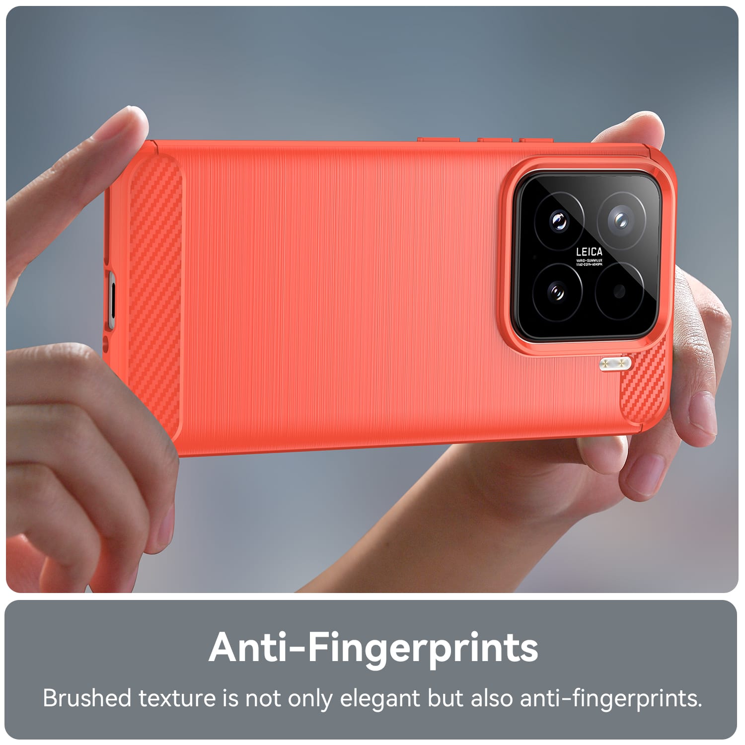 Xiaomi 15 Carbon Fibre TPU Case Slim Shockproof Cover Red