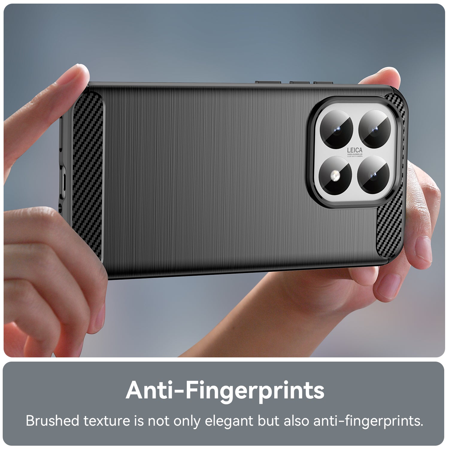 Xiaomi 15T Carbon Fibre TPU Case Slim Shockproof Cover Black