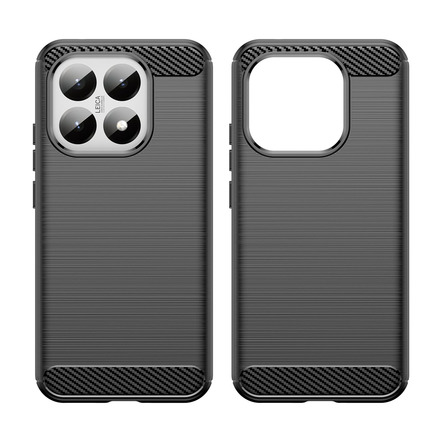 Xiaomi 15T Carbon Fibre TPU Case Slim Shockproof Cover Black