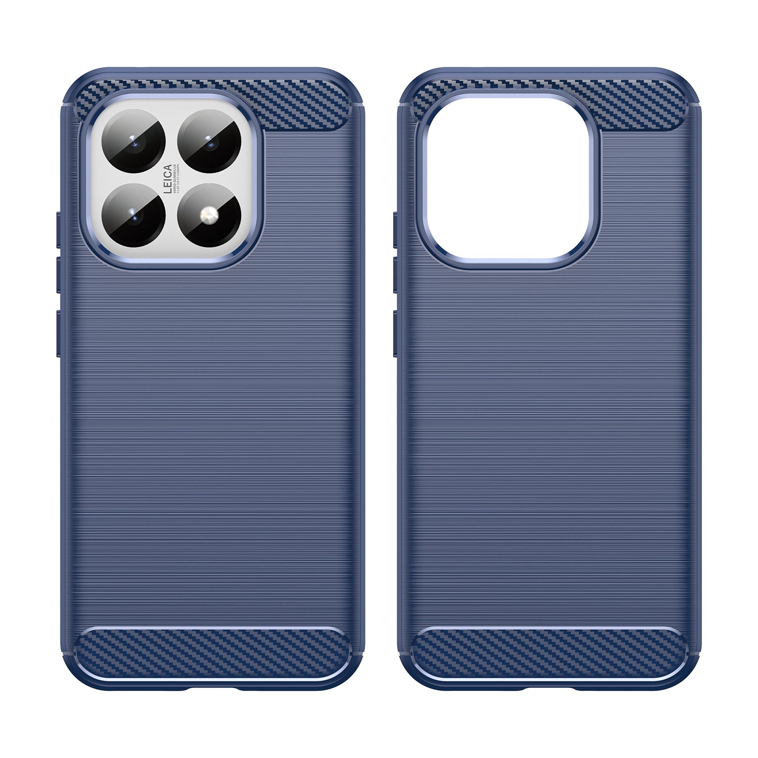 Xiaomi 15T Carbon Fibre TPU Case Slim Shockproof Cover Navy