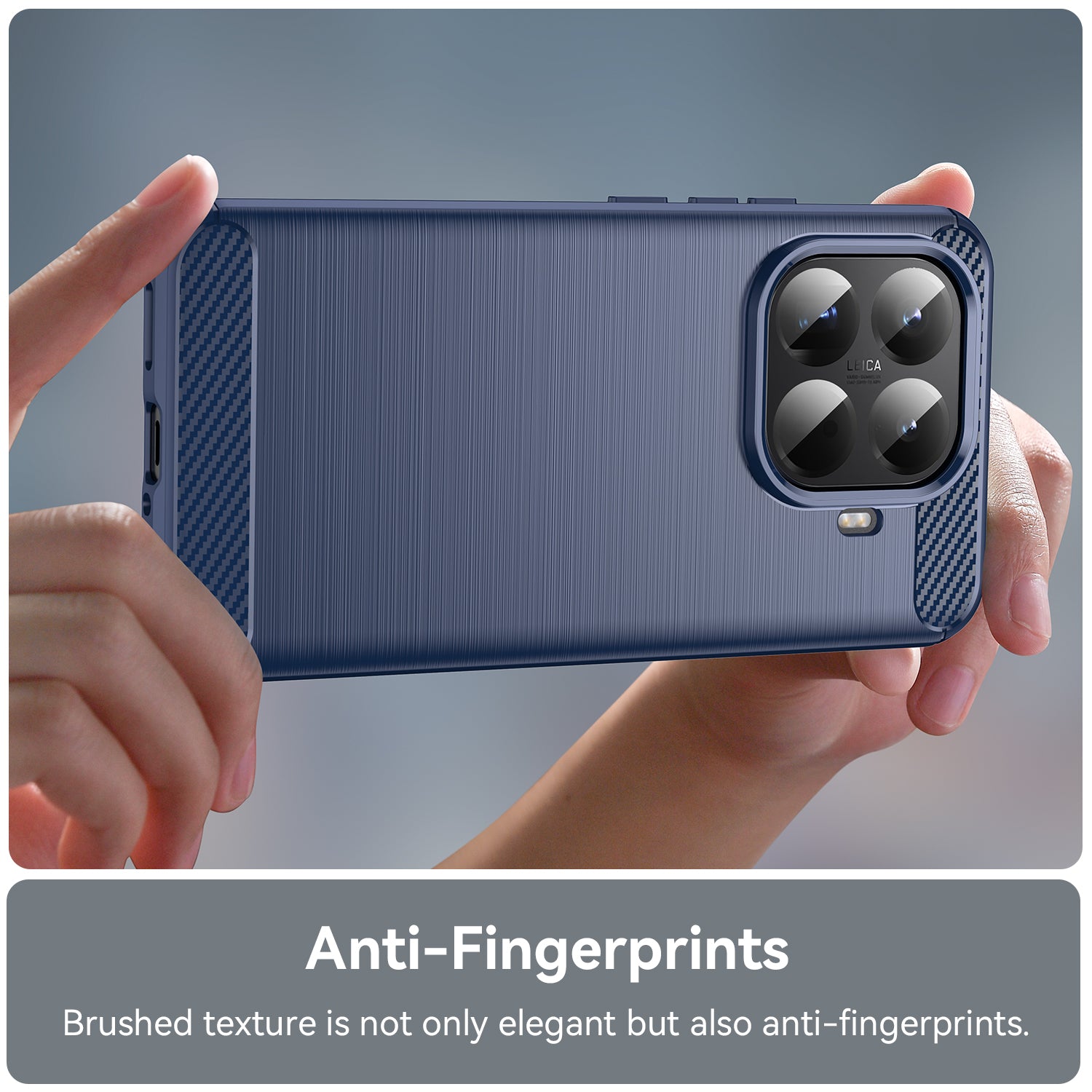Xiaomi 15T Pro Carbon Fibre TPU Case Slim Shockproof Cover Navy