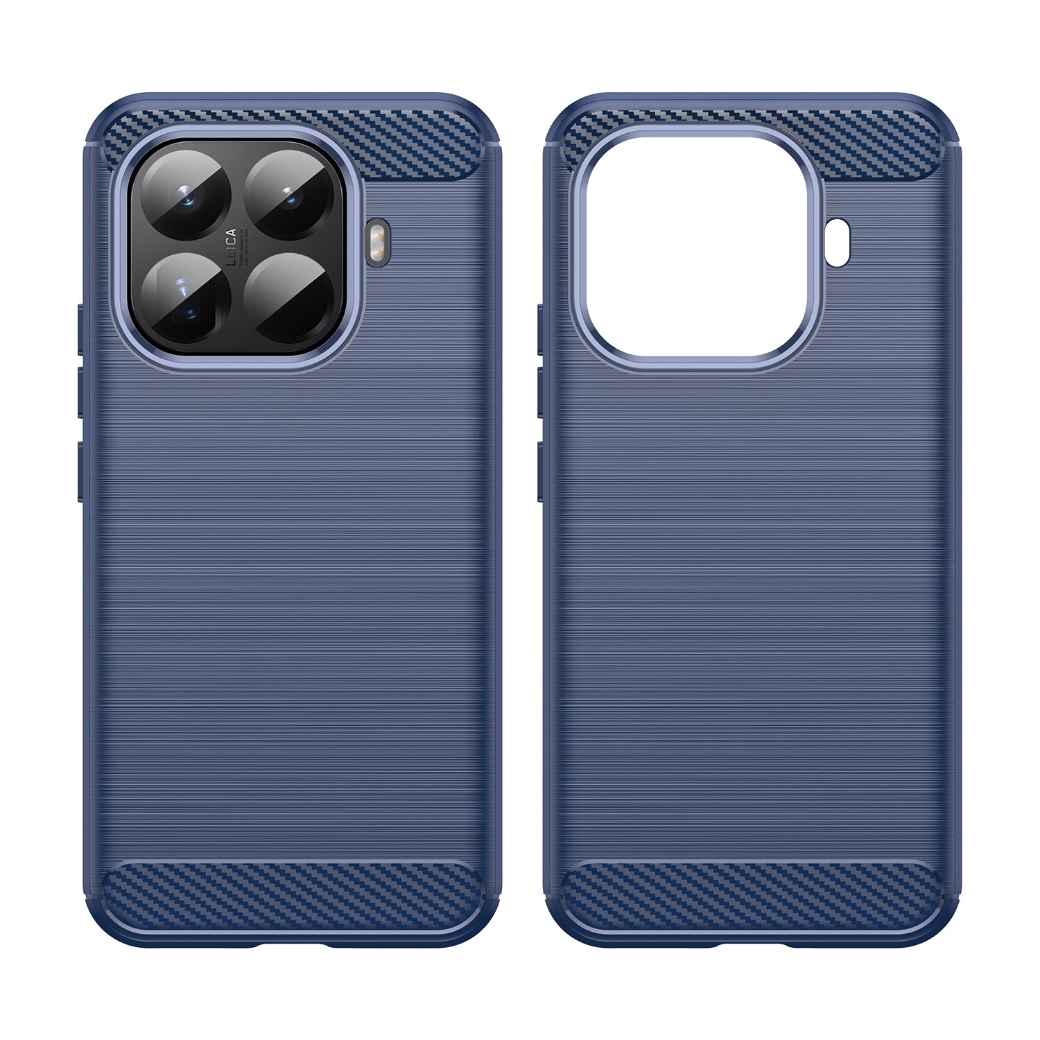 Xiaomi 15T Pro Carbon Fibre TPU Case Slim Shockproof Cover Navy