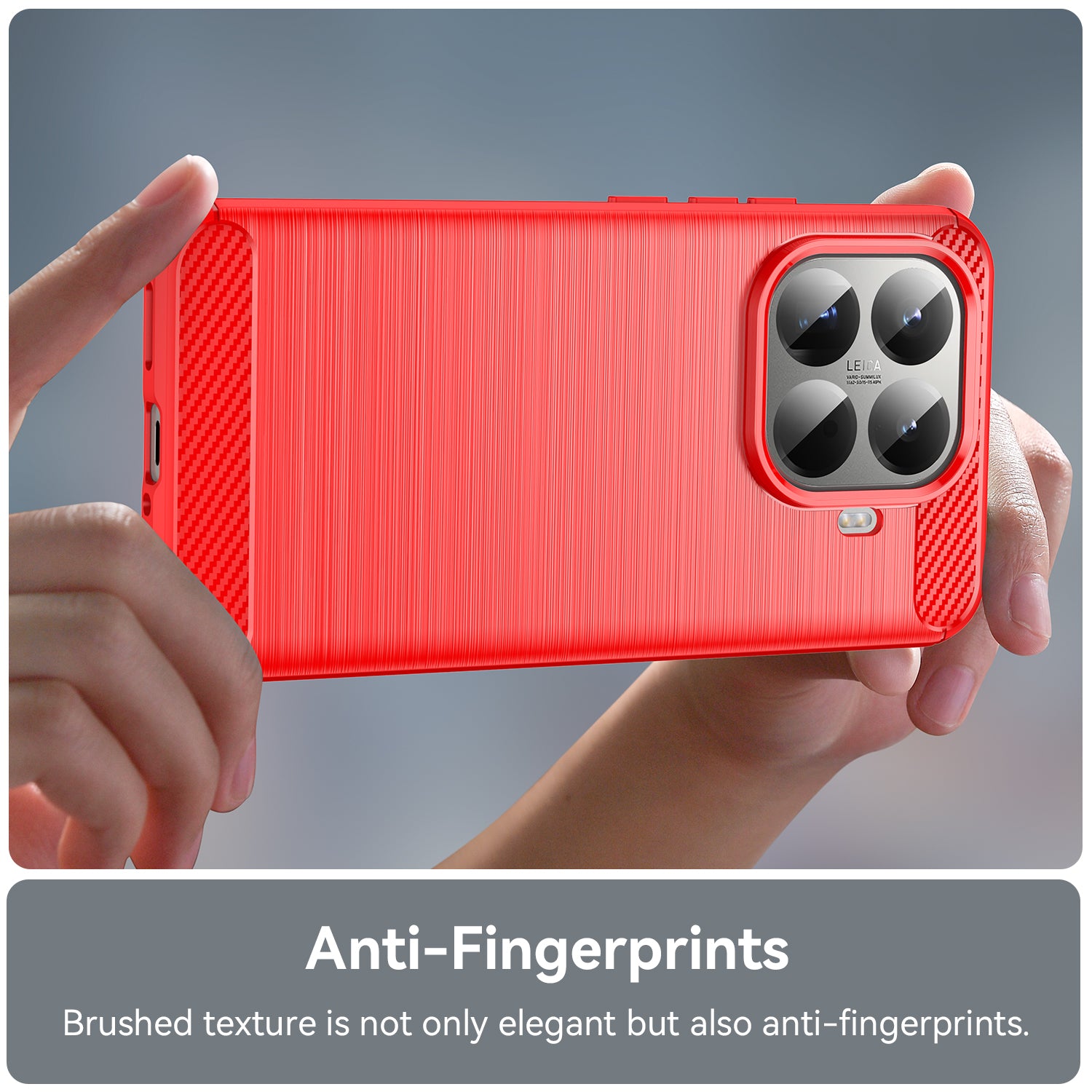 Xiaomi 15T Pro Carbon Fibre TPU Case Slim Shockproof Cover Red