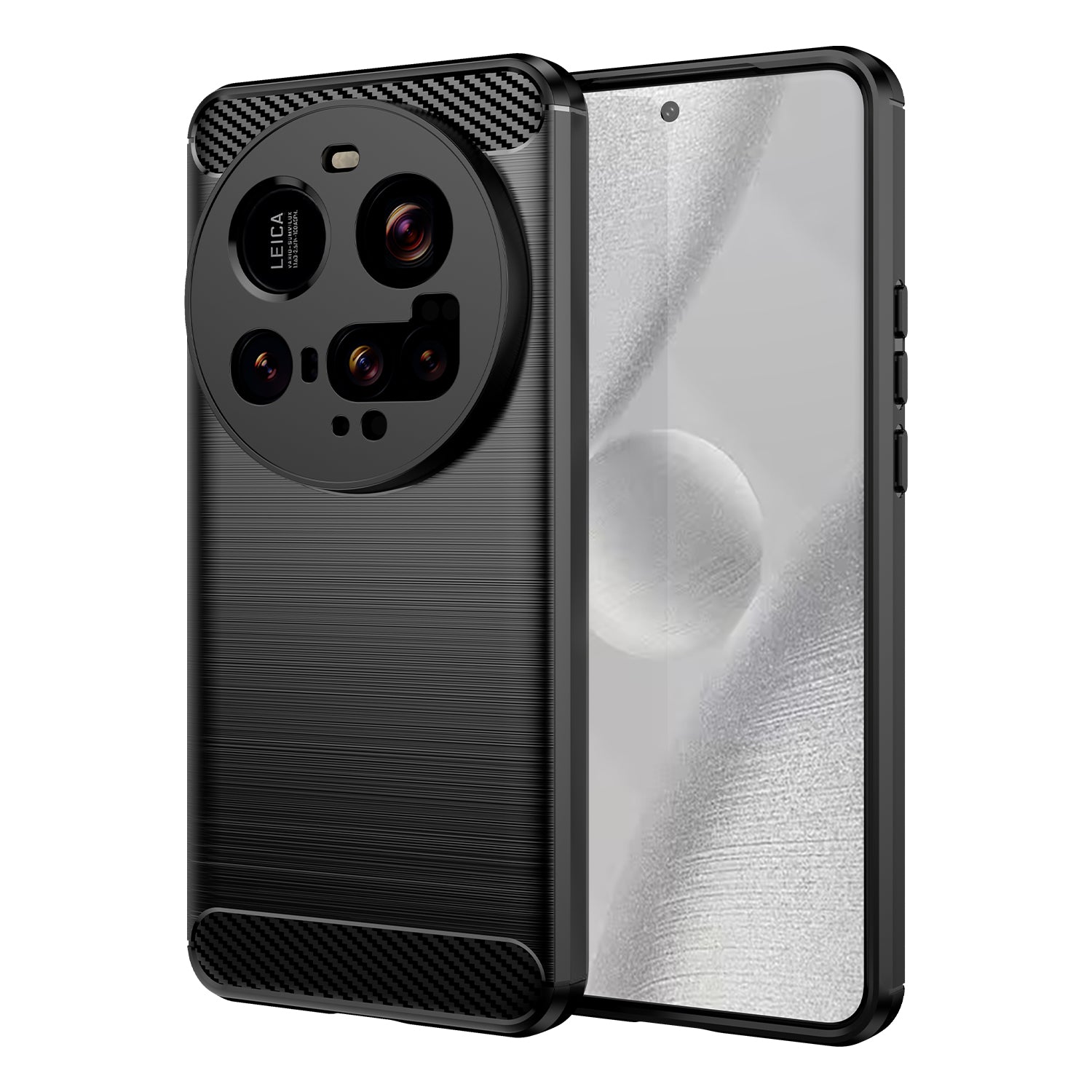 Xiaomi 15 Ultra Carbon Fibre TPU Case Slim Shockproof Cover Black