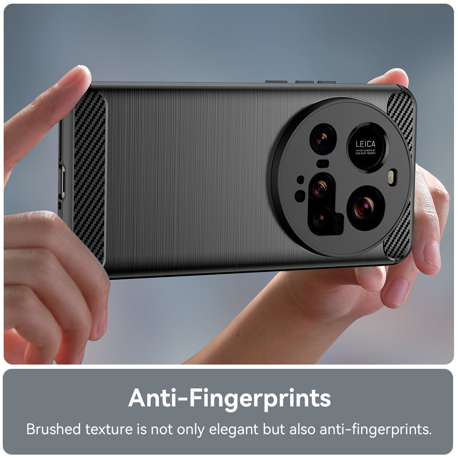 Xiaomi 15 Ultra Carbon Fibre TPU Case Slim Shockproof Cover Black