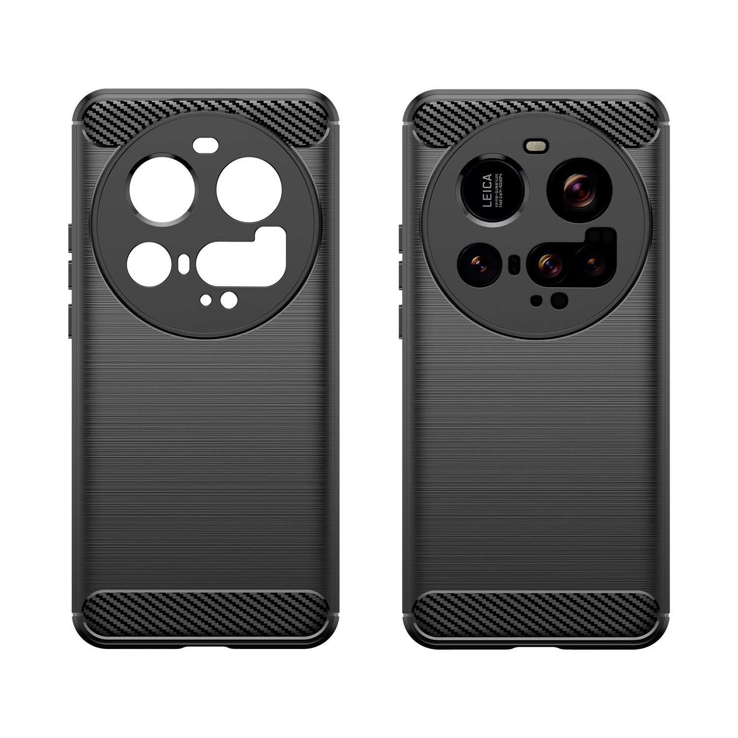 Xiaomi 15 Ultra Carbon Fibre TPU Case Slim Shockproof Cover Black