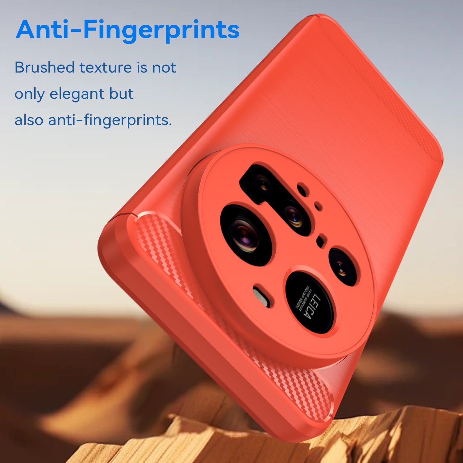 Xiaomi 15 Ultra Carbon Fibre TPU Case Slim Shockproof Cover Red