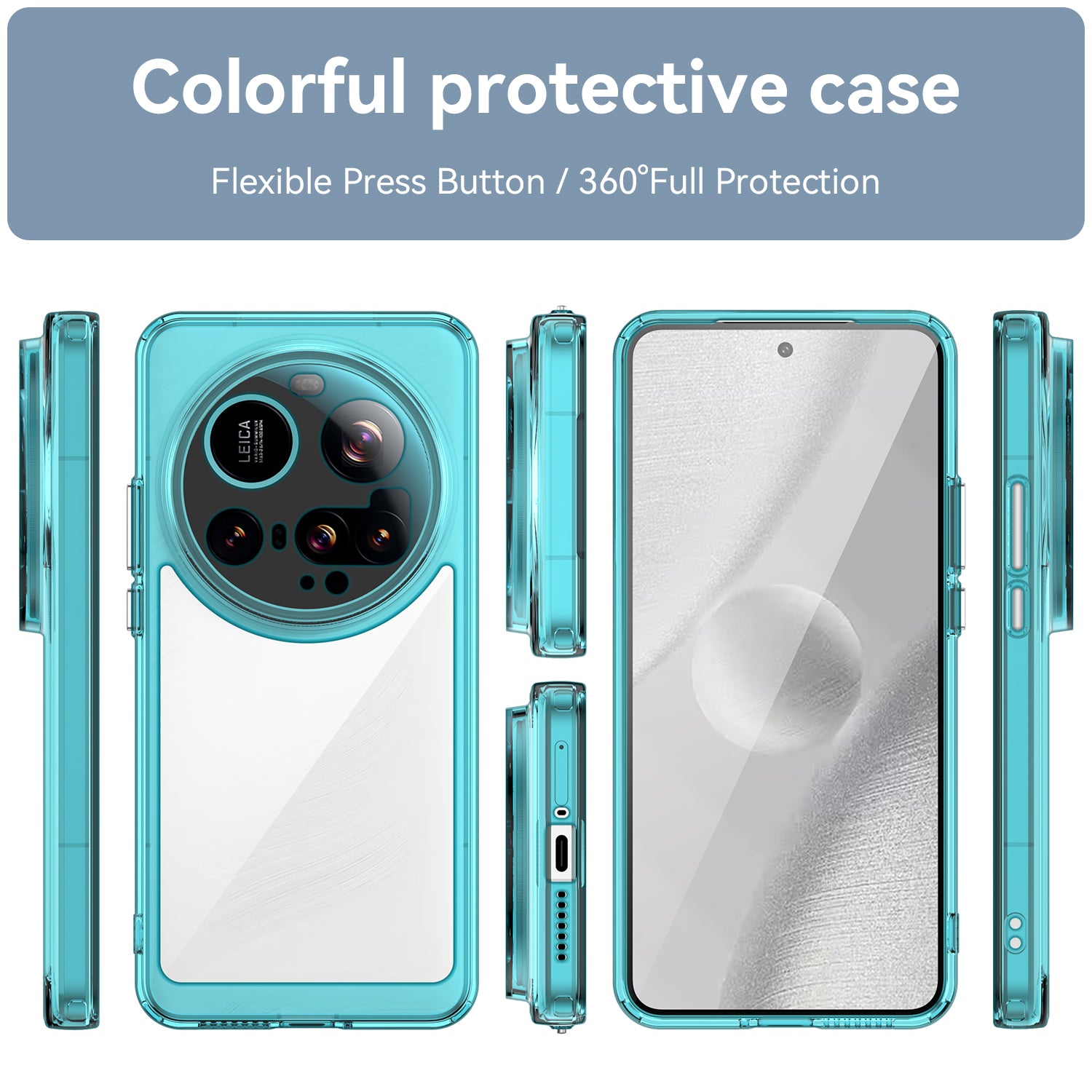 Xiaomi 15 Ultra Soft TPU Bumper Case (Clear Blue)