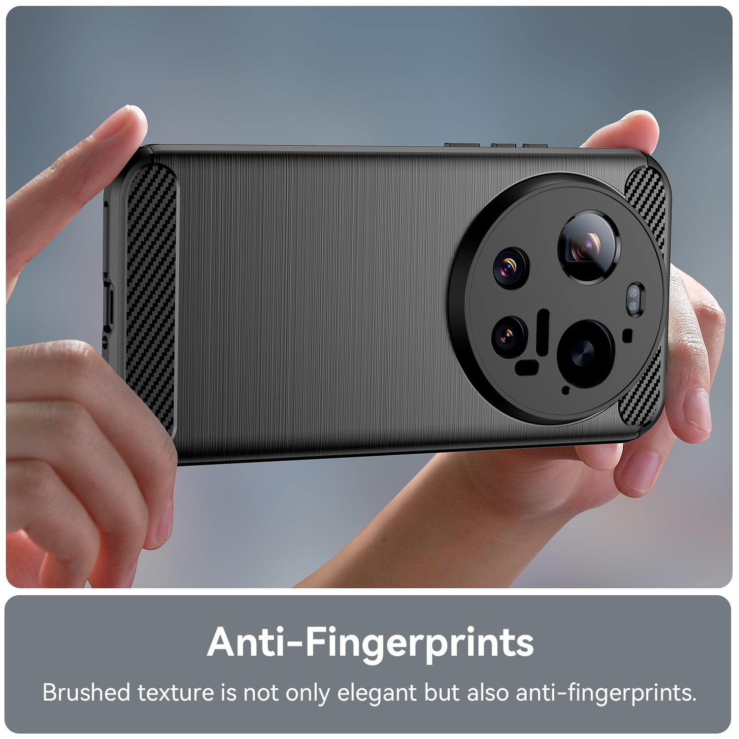Xiaomi 17 Ultra Carbon Fibre TPU Case Slim Shockproof Cover Black