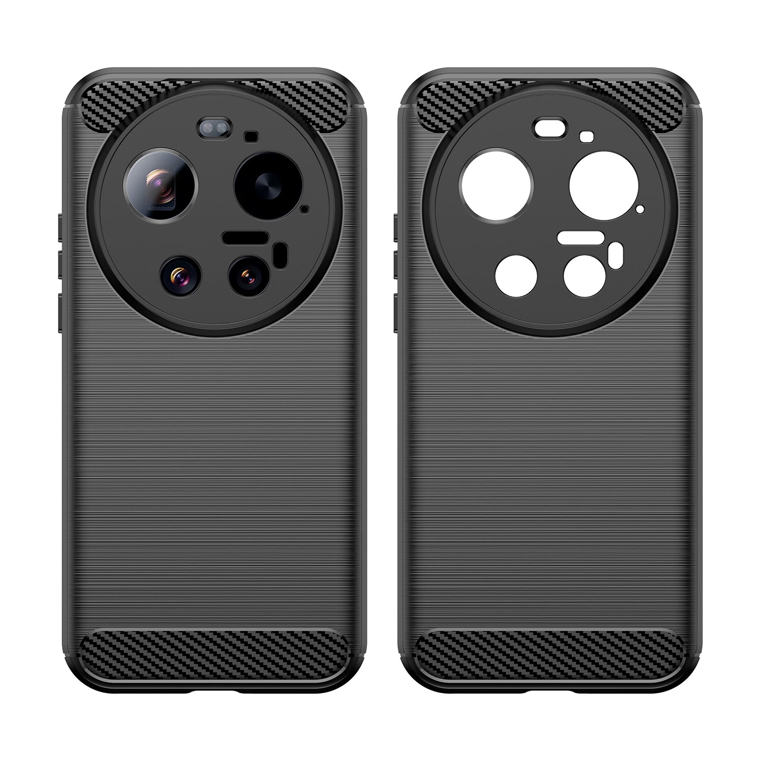 Xiaomi 17 Ultra Carbon Fibre TPU Case Slim Shockproof Cover Black
