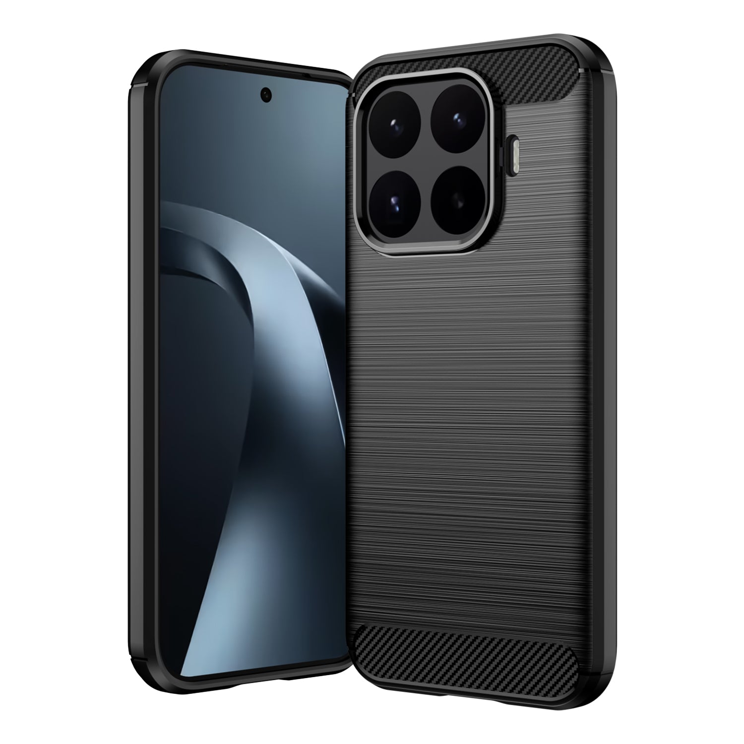 Xiaomi 17T 5G Carbon Fibre TPU Case Slim Shockproof Cover Black