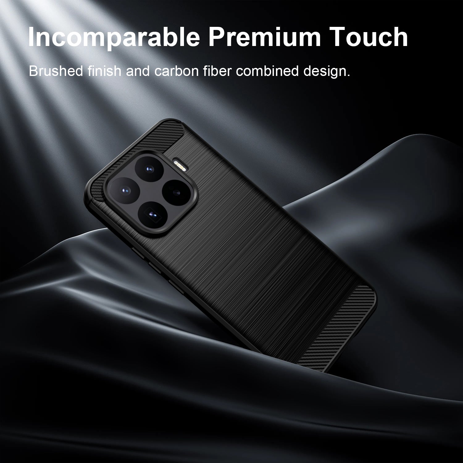 Xiaomi 17T Pro 5G Carbon Fibre TPU Case Slim Shockproof Cover Black