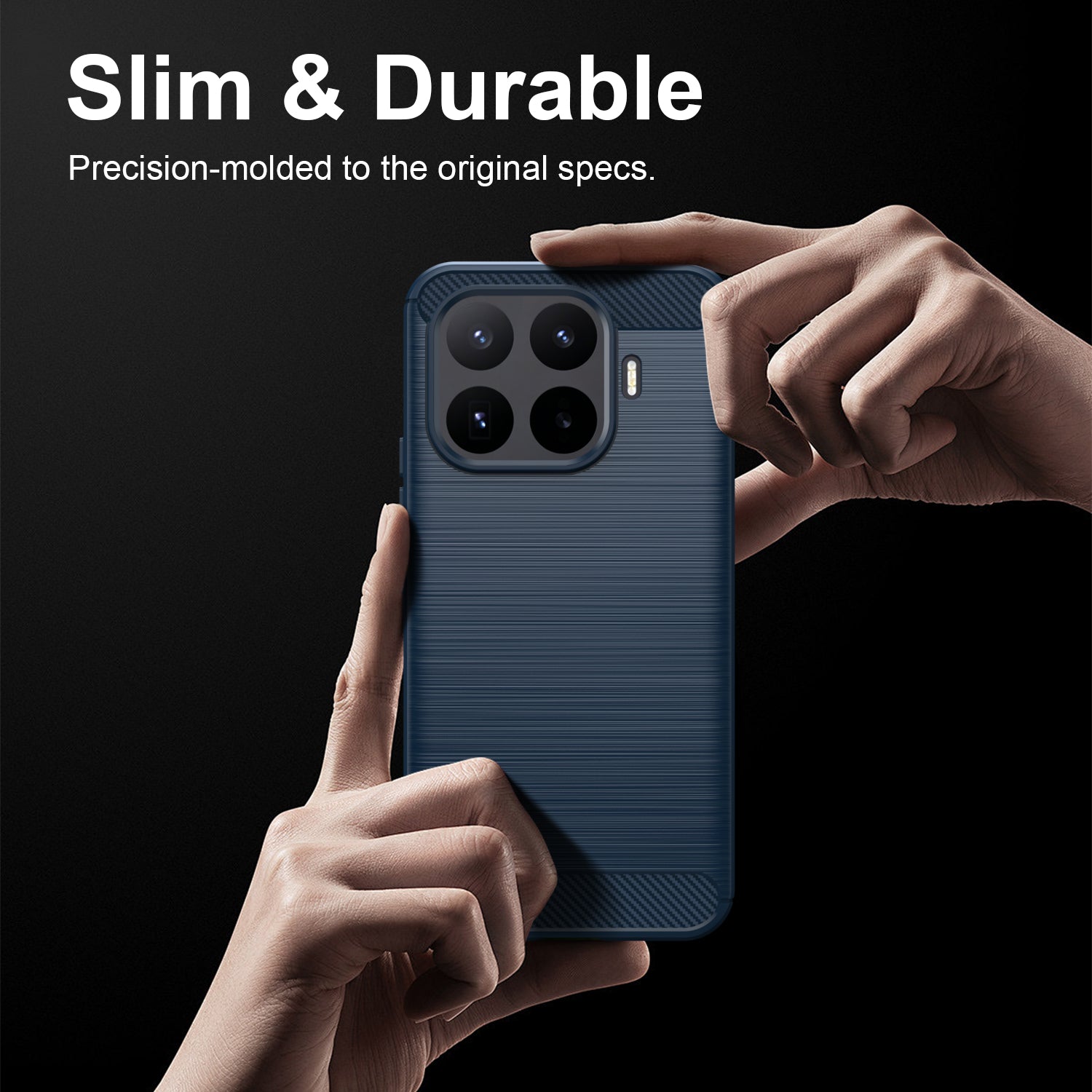 Xiaomi 17T Pro 5G Carbon Fibre TPU Case Slim Shockproof Cover Navy