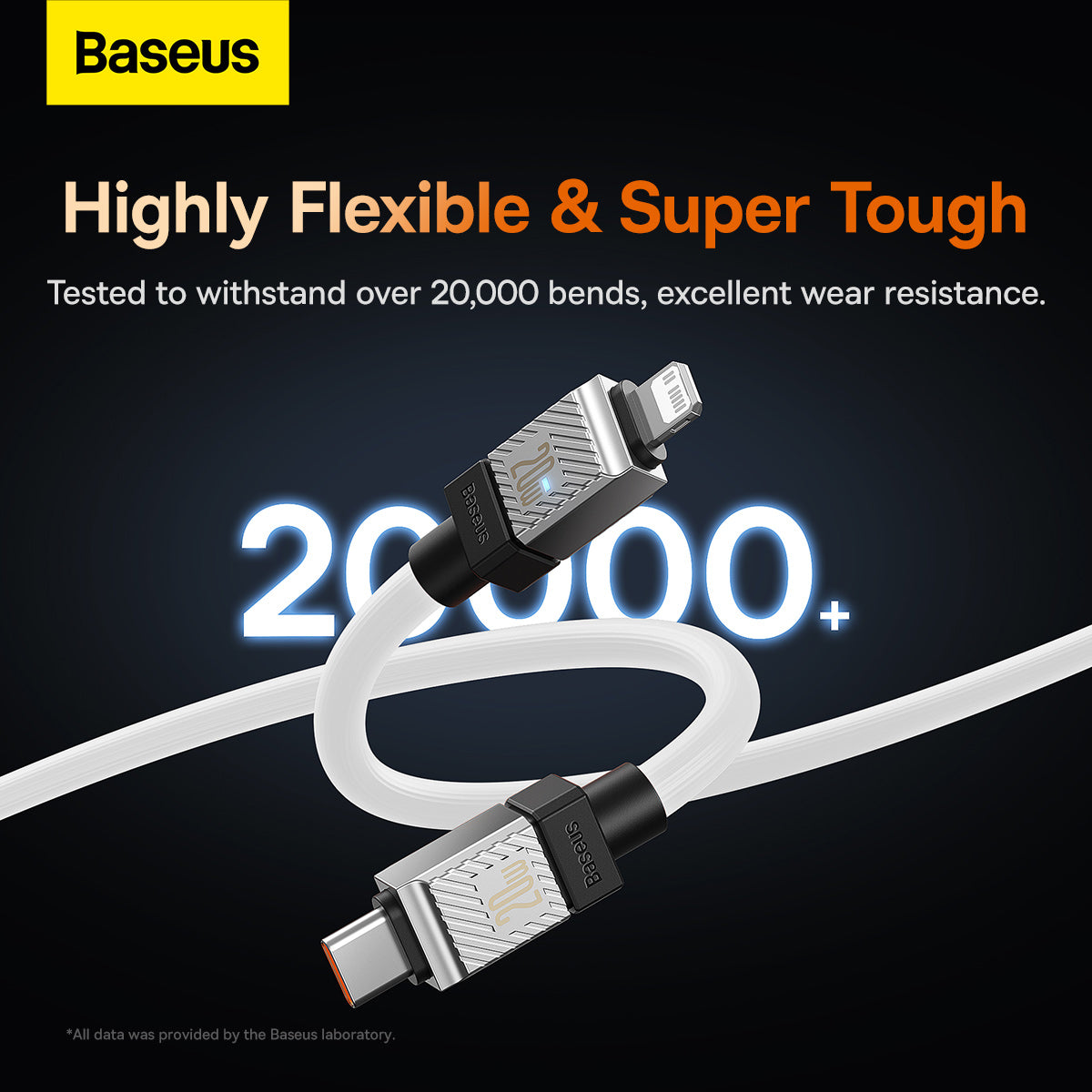 Baseus CoolPlay Series Fast Charging Cable Type-C to iPhone 20W 1m White