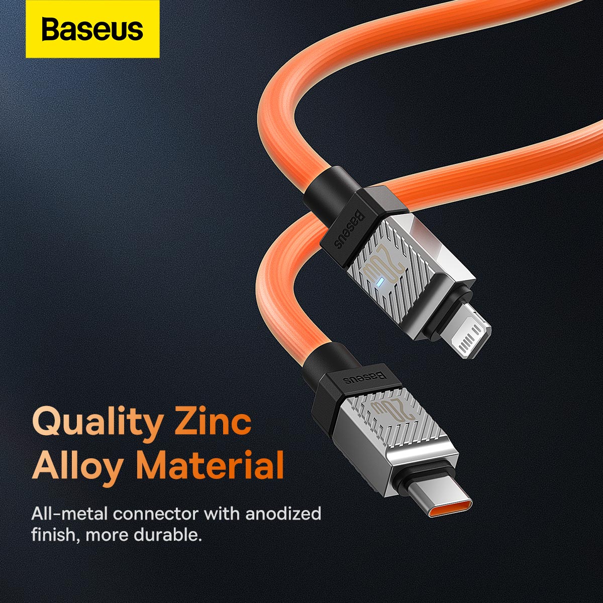 Baseus CoolPlay Series Fast Charging Cable Type-C to iPhone 20W 1m Orange