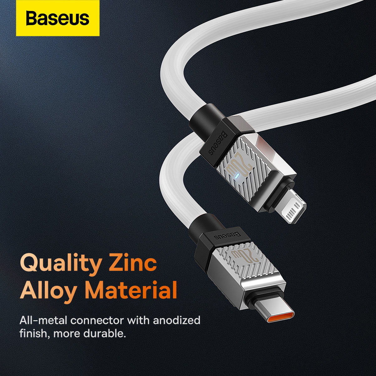 Baseus CoolPlay Series Fast Charging Cable Type-C to iPhone 20W 2m White