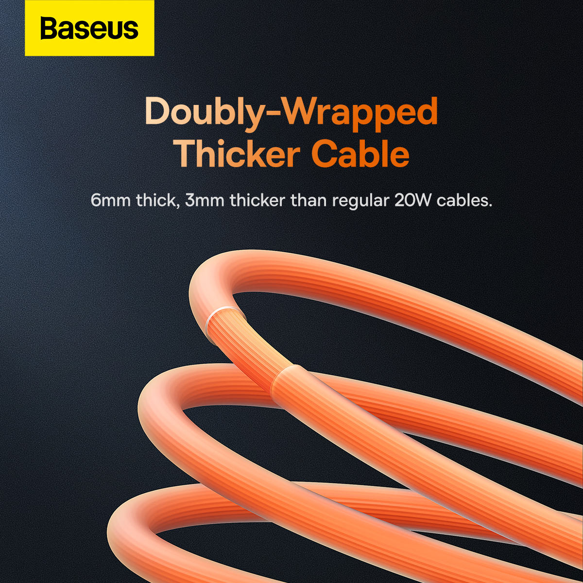 Baseus CoolPlay Series Fast Charging Cable Type-C to iPhone 20W 2m Orange