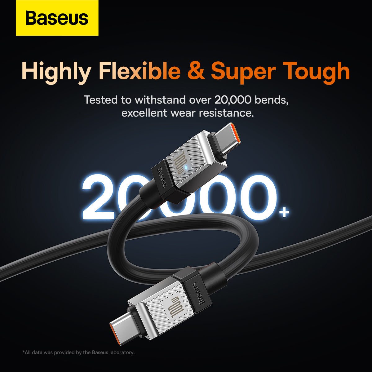 Baseus CoolPlay Series Fast Charging Cable Type-C to Type-C 100W 2m Black