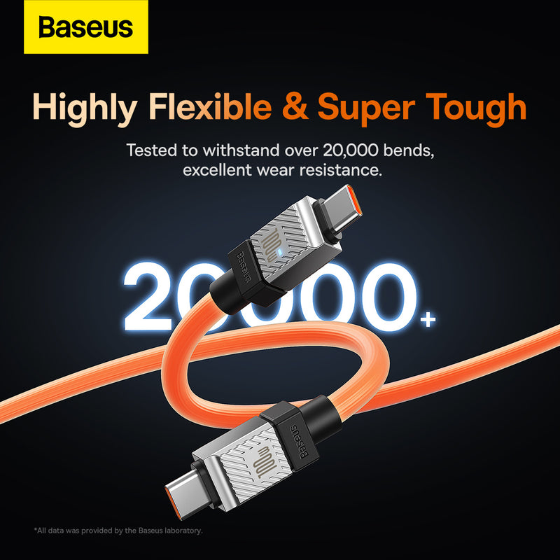 Baseus CoolPlay Series Fast Charging Cable Type-C to Type-C 100W 2m Orange