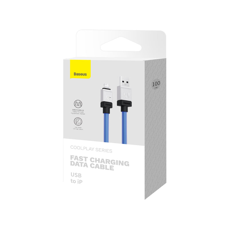 Baseus CoolPlay Series Fast Charging USB-A to iPhone Cable 2.4A 1m Blue
