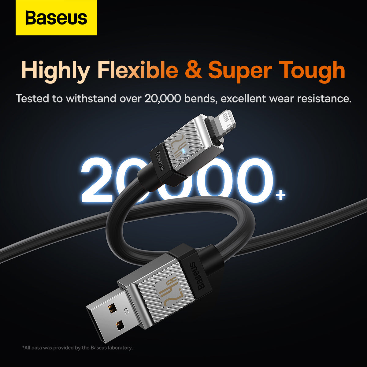 Baseus CoolPlay Series Fast Charging USB-A to iPhone Cable 2.4A 2m Black