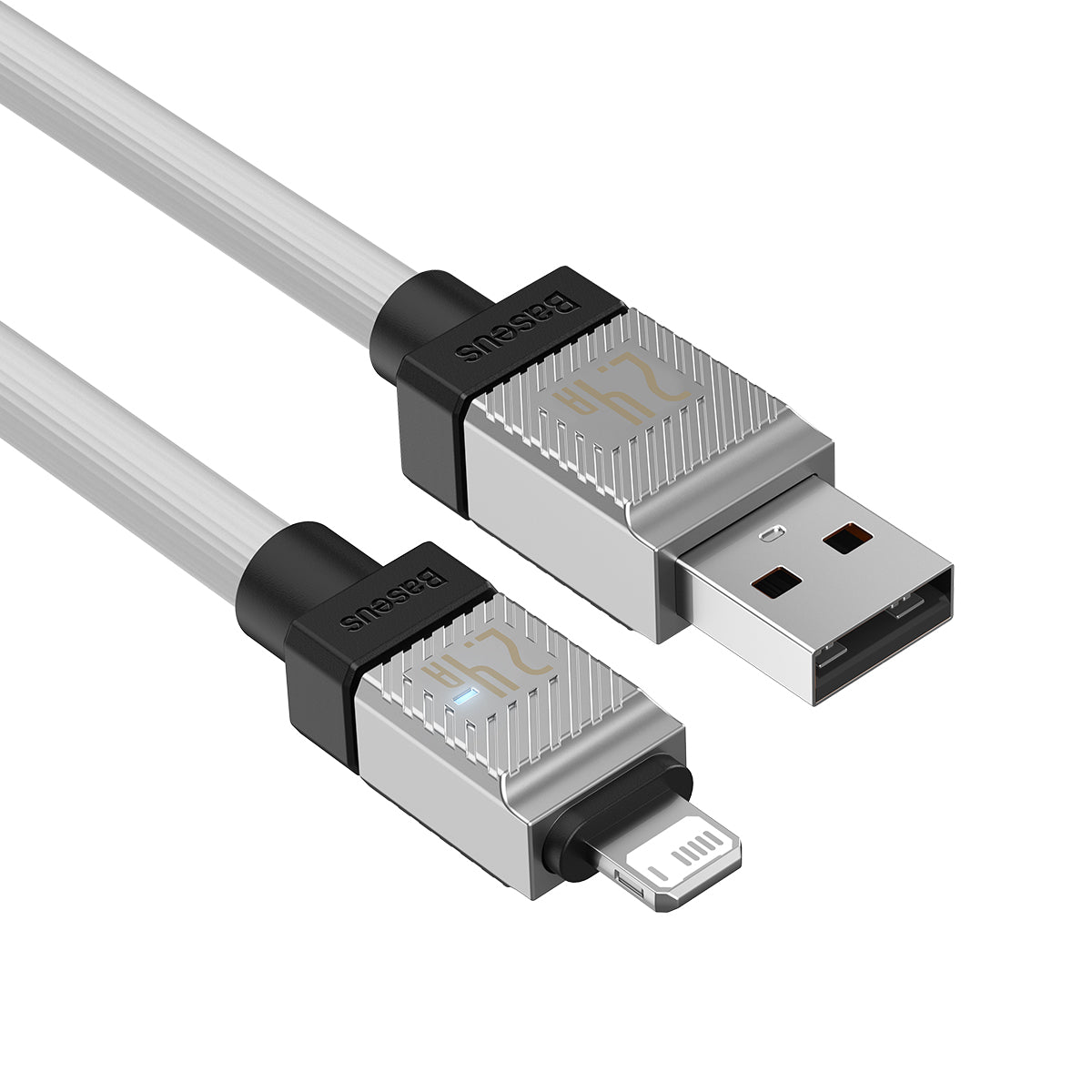 Baseus CoolPlay Series Fast Charging USB-A to iPhone Cable 2.4A 2m White