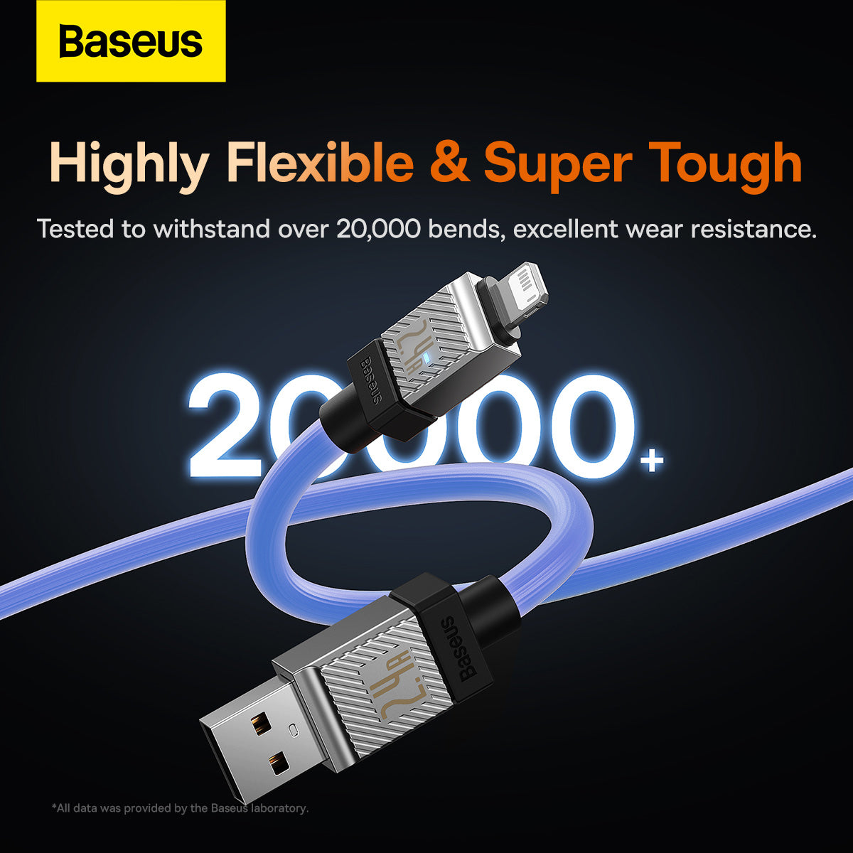 Baseus CoolPlay Series Fast Charging USB-A to iPhone Cable 2.4A 2m Blue