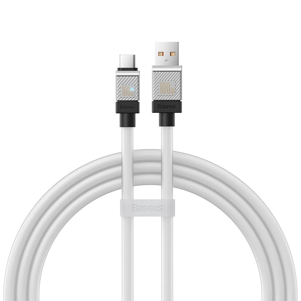 Baseus CoolPlay Series Fast Charging USB Type-A to Type-C Cable 100W 1m White