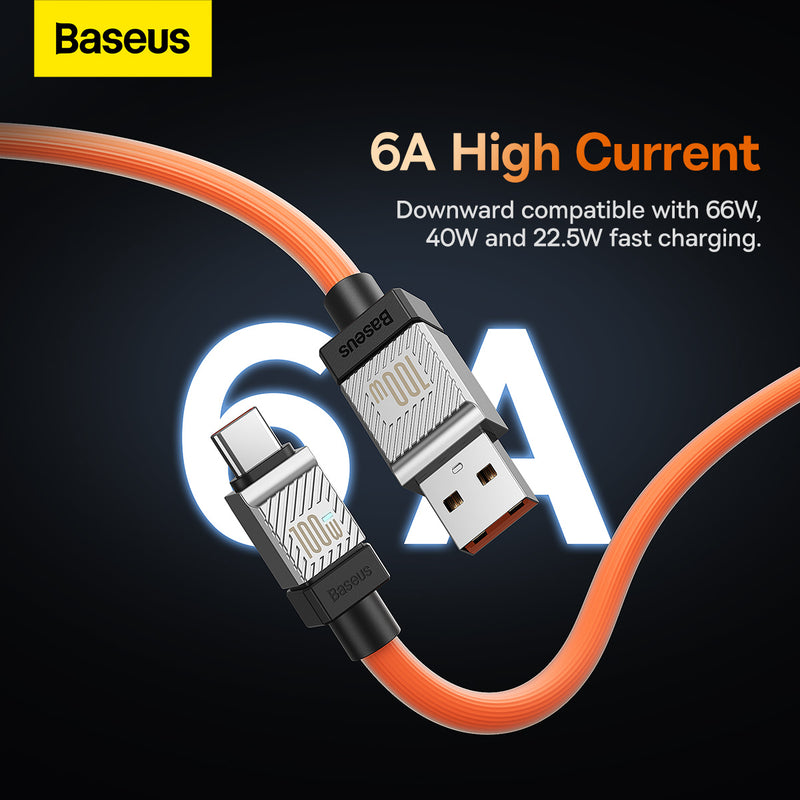 Baseus CoolPlay Series Fast Charging USB Type-A to Type-C Cable 2m 100W Orange