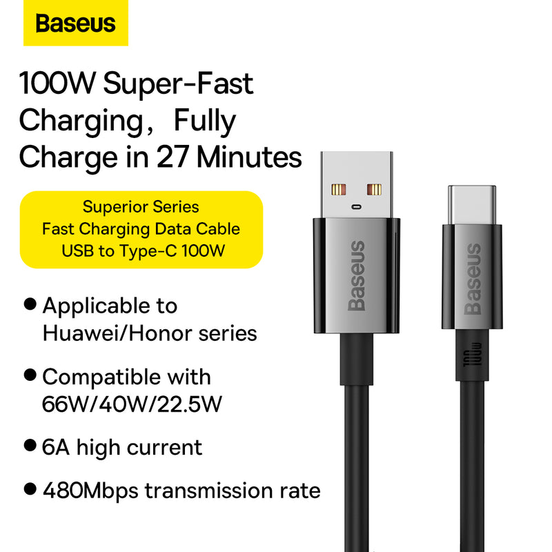 USB-A to USB-C Cable 1m
