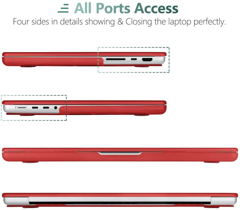 MacBook Pro 16" (2021) A2485 Matte Hard Case (Red)