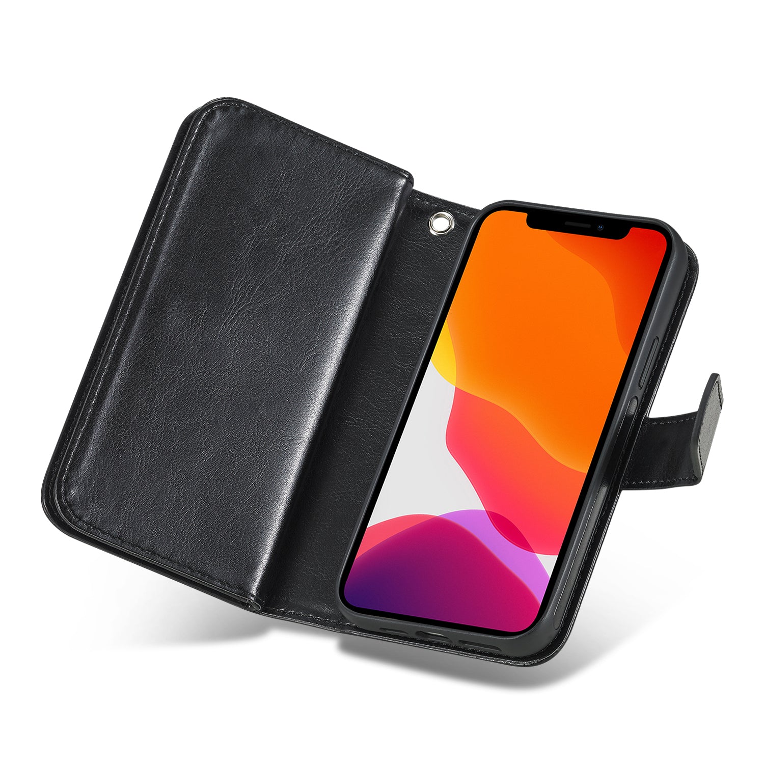 iPhone 13 Mini Case Double Wallet (Black)