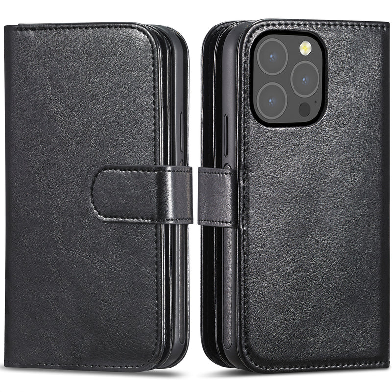 iPhone 13 Pro Max Case Double Wallet (Black)