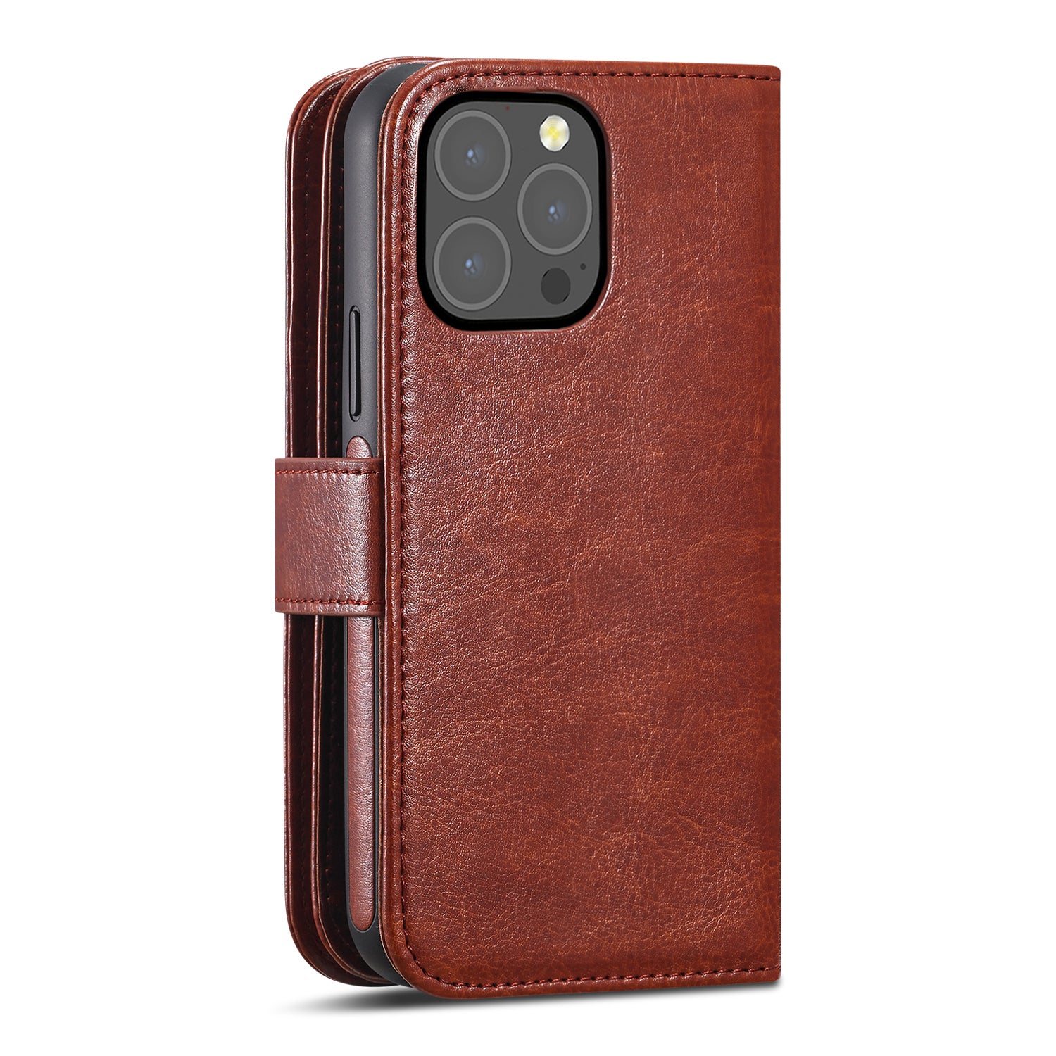 iPhone 13 Pro Case Double Wallet (Brown)