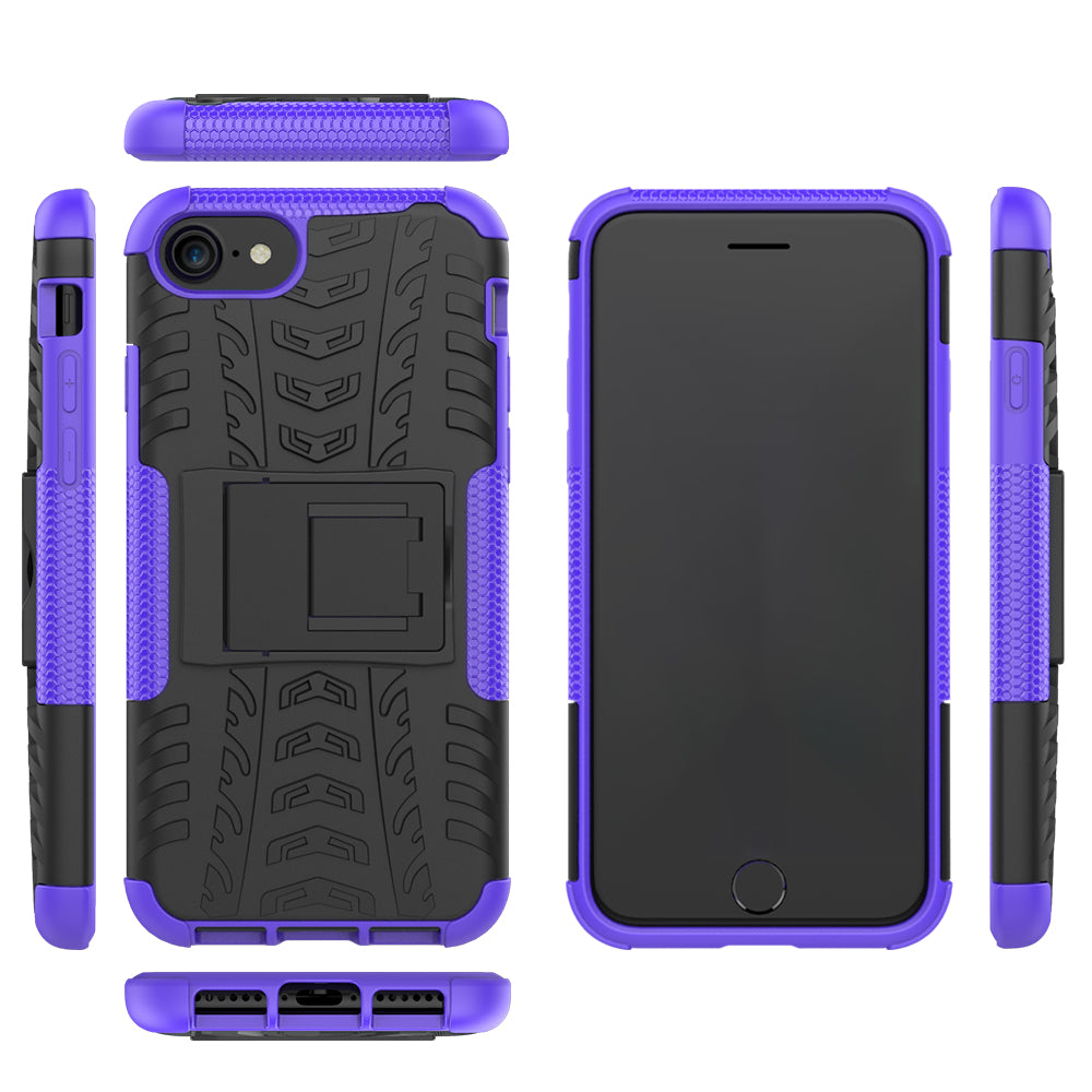 iPhone SE Case (3rd Gen) Heavy Duty (Purple)