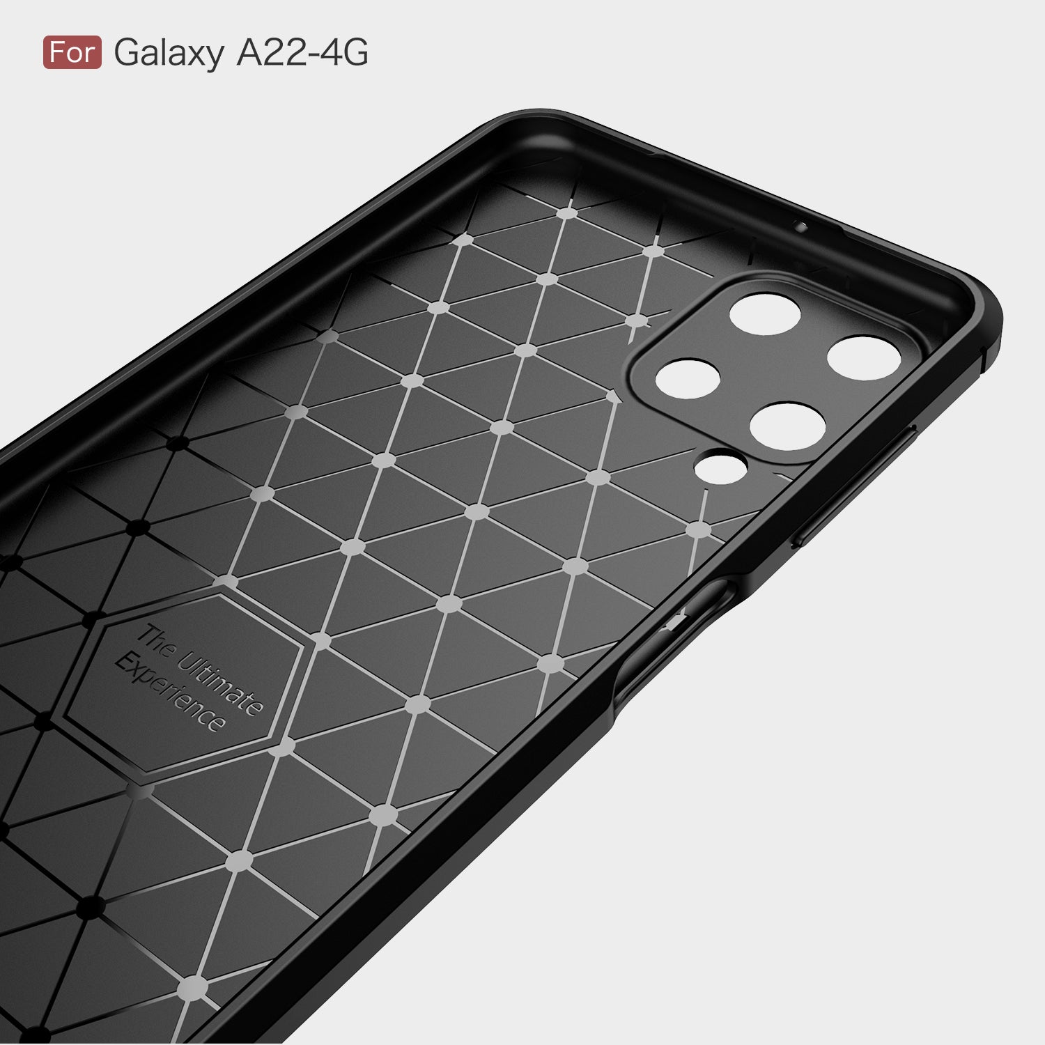 Samsung M32 Carbon Fibre TPU Case Slim Shockproof Cover Red