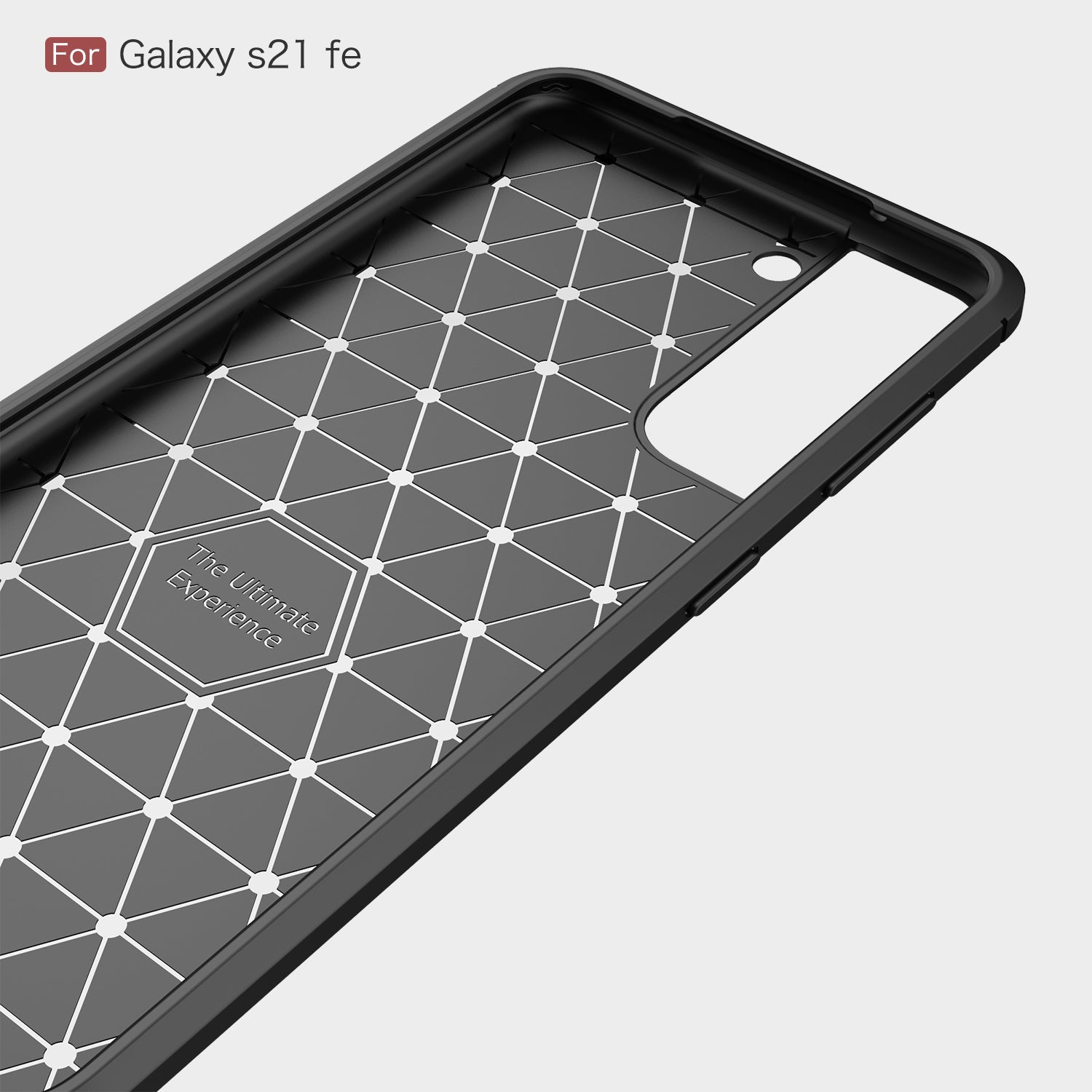 Samsung S21FE 5G Carbon Fibre TPU Case Slim Shockproof Cover Navy