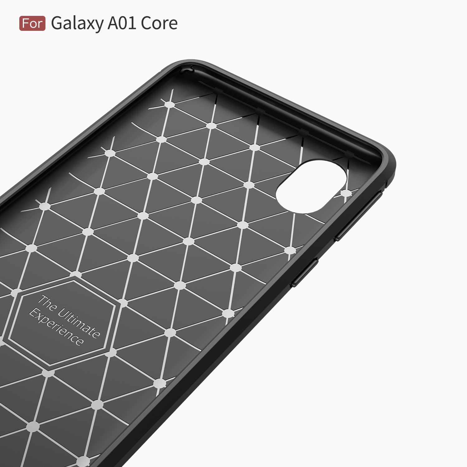 Samsung A01-Core Carbon Fibre TPU Case Slim Shockproof Cover Navy